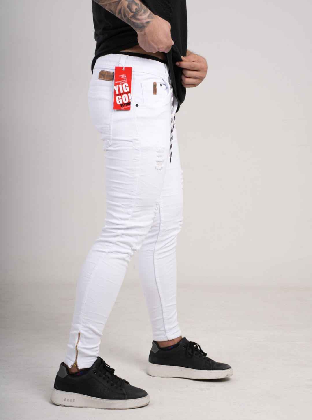 Pantalón tipo Yogger con cremallera