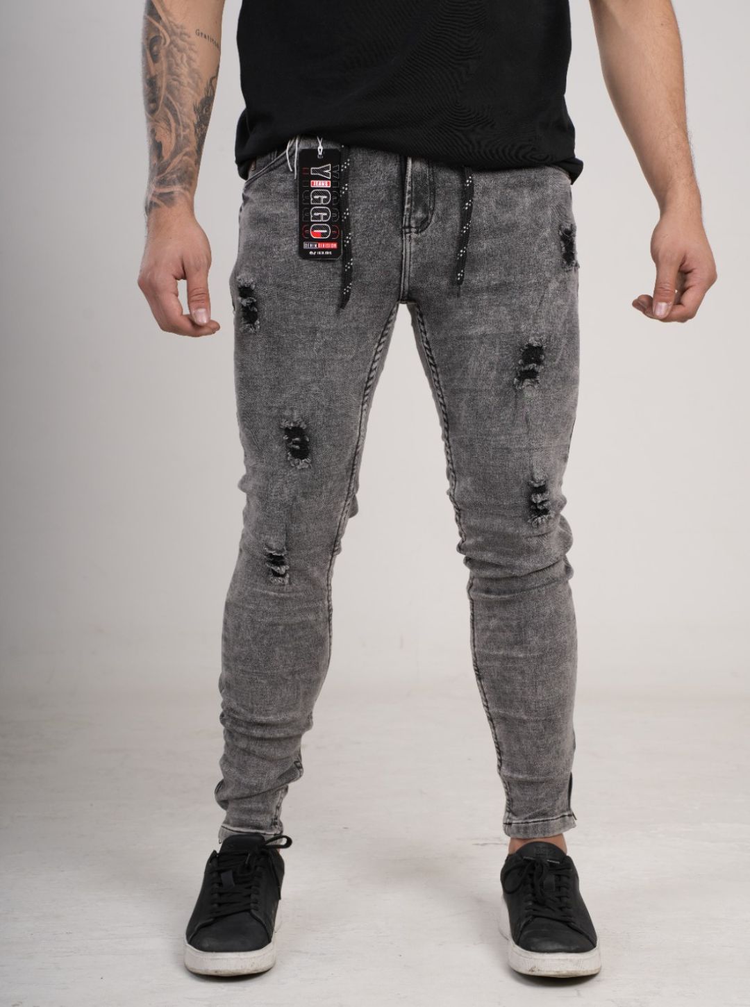 Pantalón tipo Yogger con cremallera