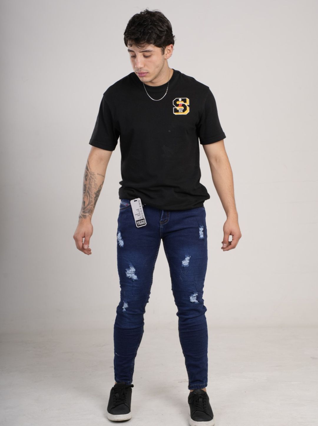 Pantalón en Jean clásico entubado
