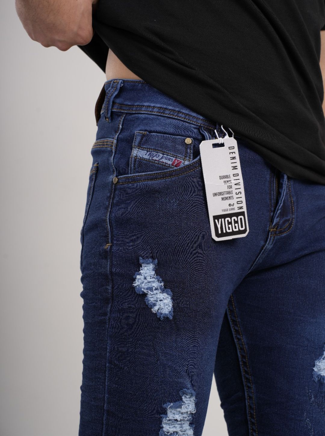Pantalón en Jean clásico entubado