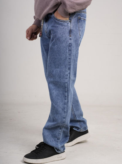 Pantalón en Jean Clásico Rígido Ancho