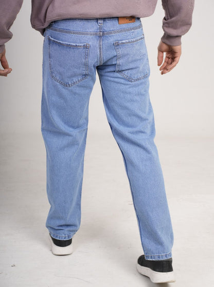 Pantalón en Jean Clásico Rígido Ancho