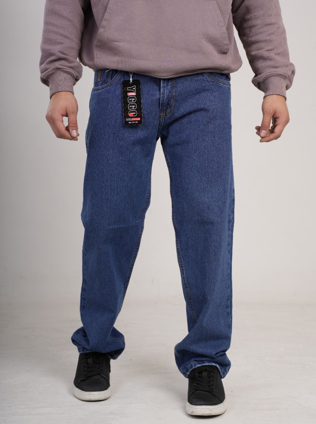 Pantalón en Jean Clásico Rígido Ancho