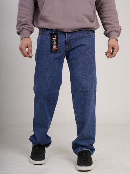 Pantalón en Jean Clásico Rígido Ancho