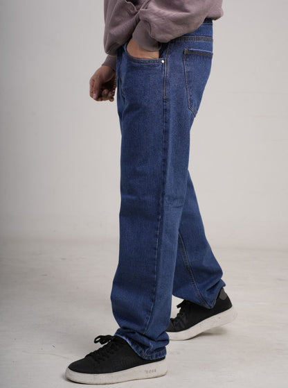Pantalón en Jean Clásico Rígido Ancho