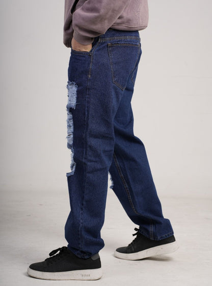 Pantalón en Jean Clásico Rígido Ancho