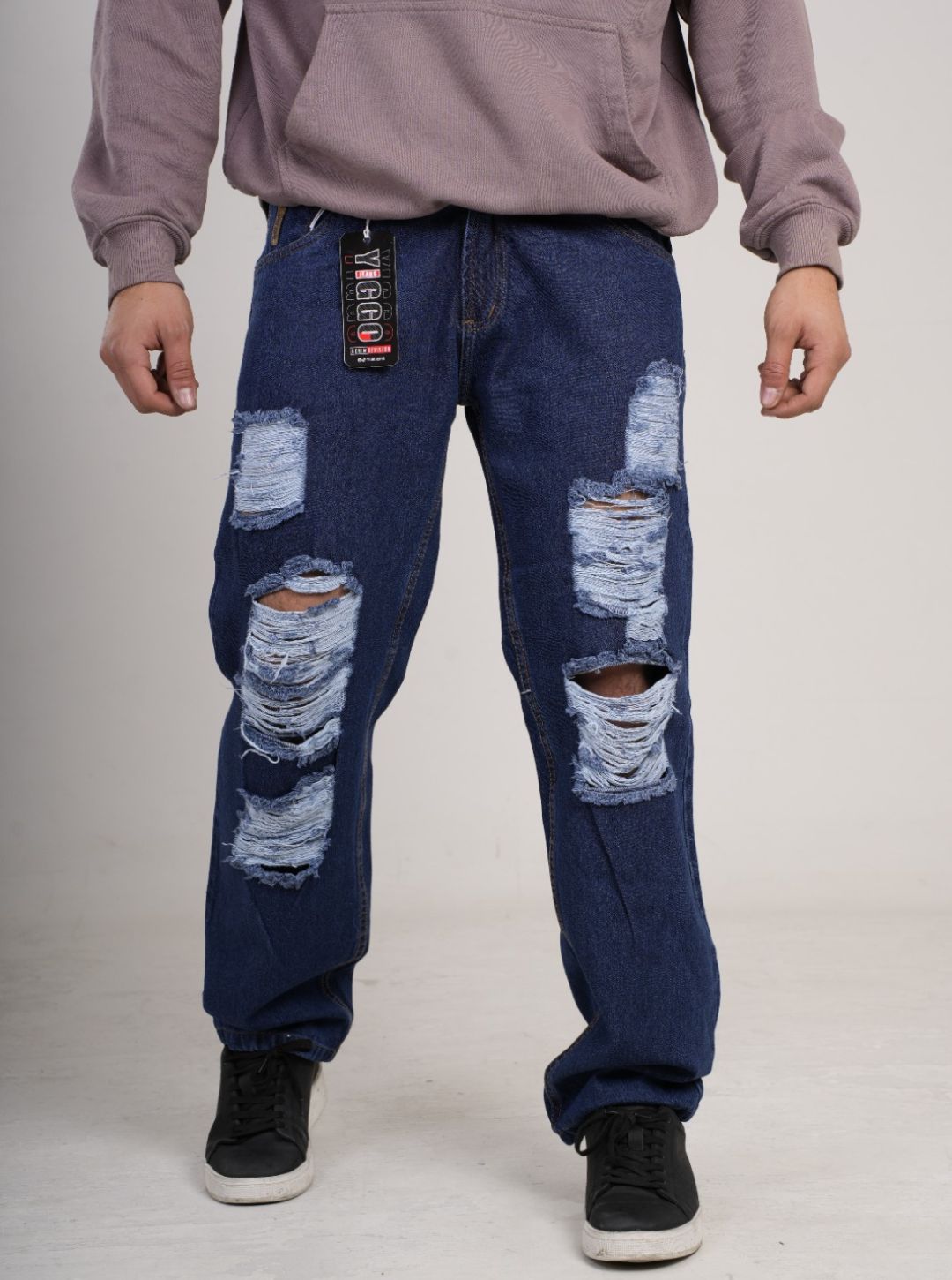 Pantalón en Jean Clásico Rígido Ancho