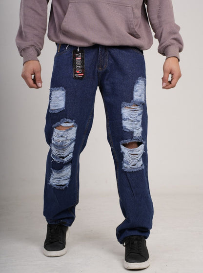 Pantalón en Jean Clásico Rígido Ancho