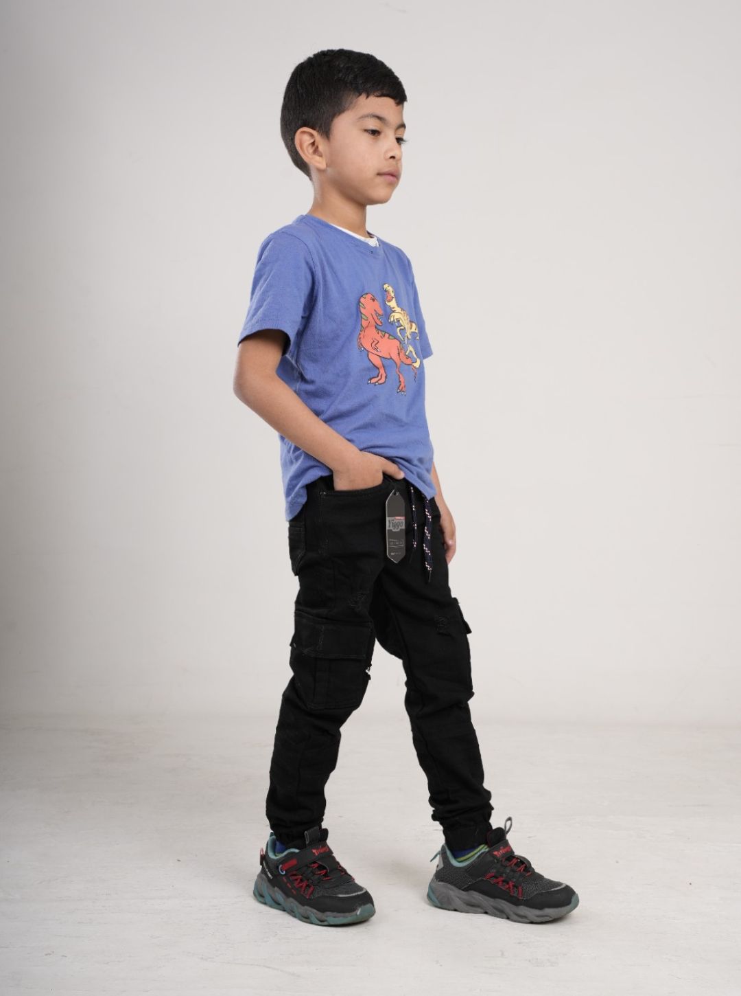 Pantalón en Jean camuflado para niño tipo Yogger