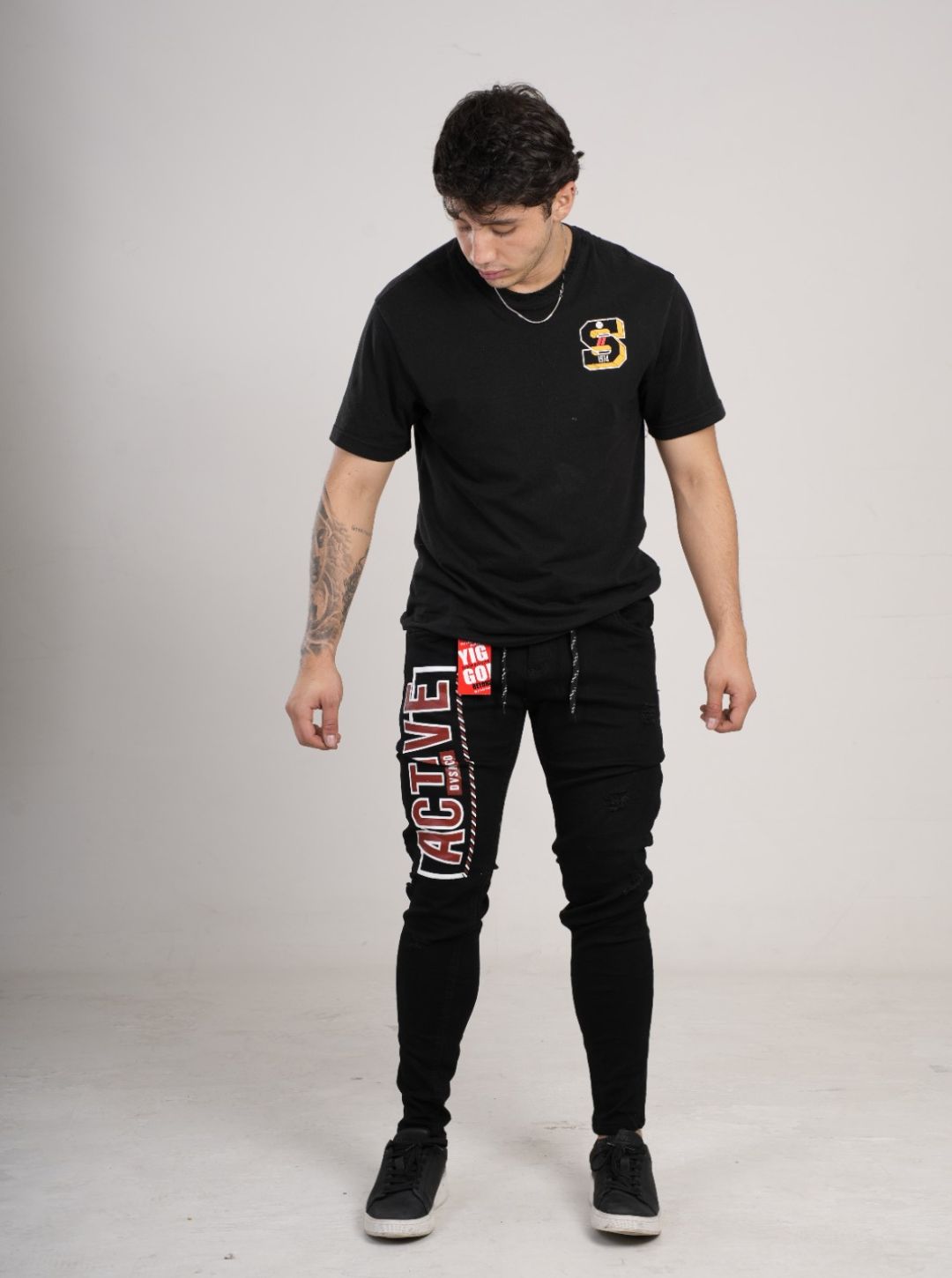 Jean estampado tipo Yogger