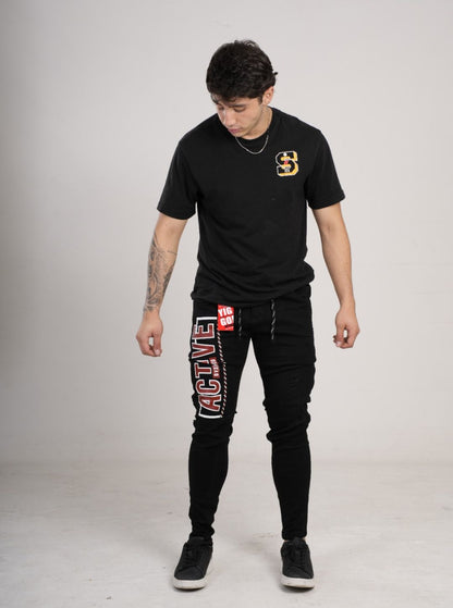Jean estampado tipo Yogger