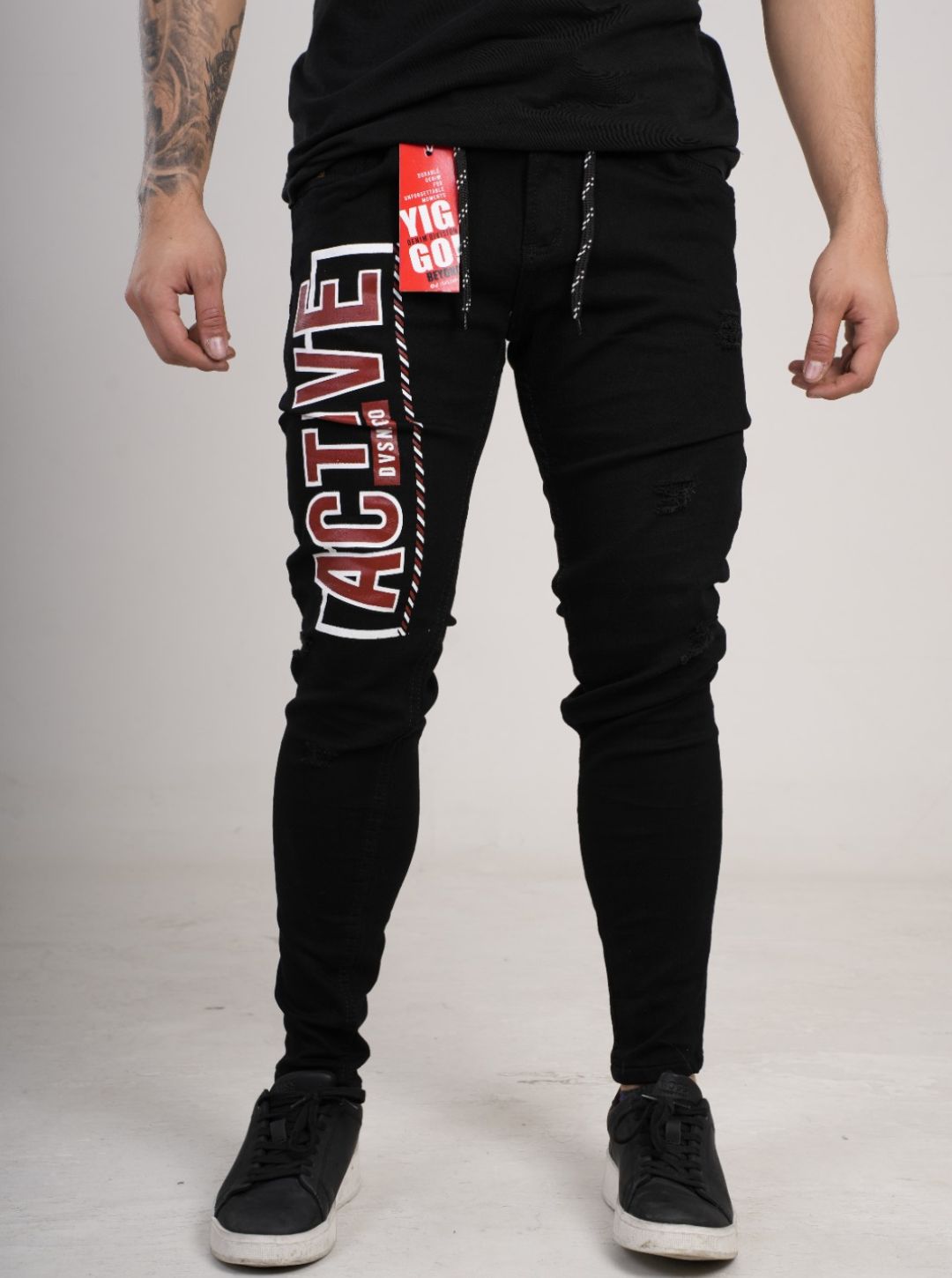 Jean estampado tipo Yogger
