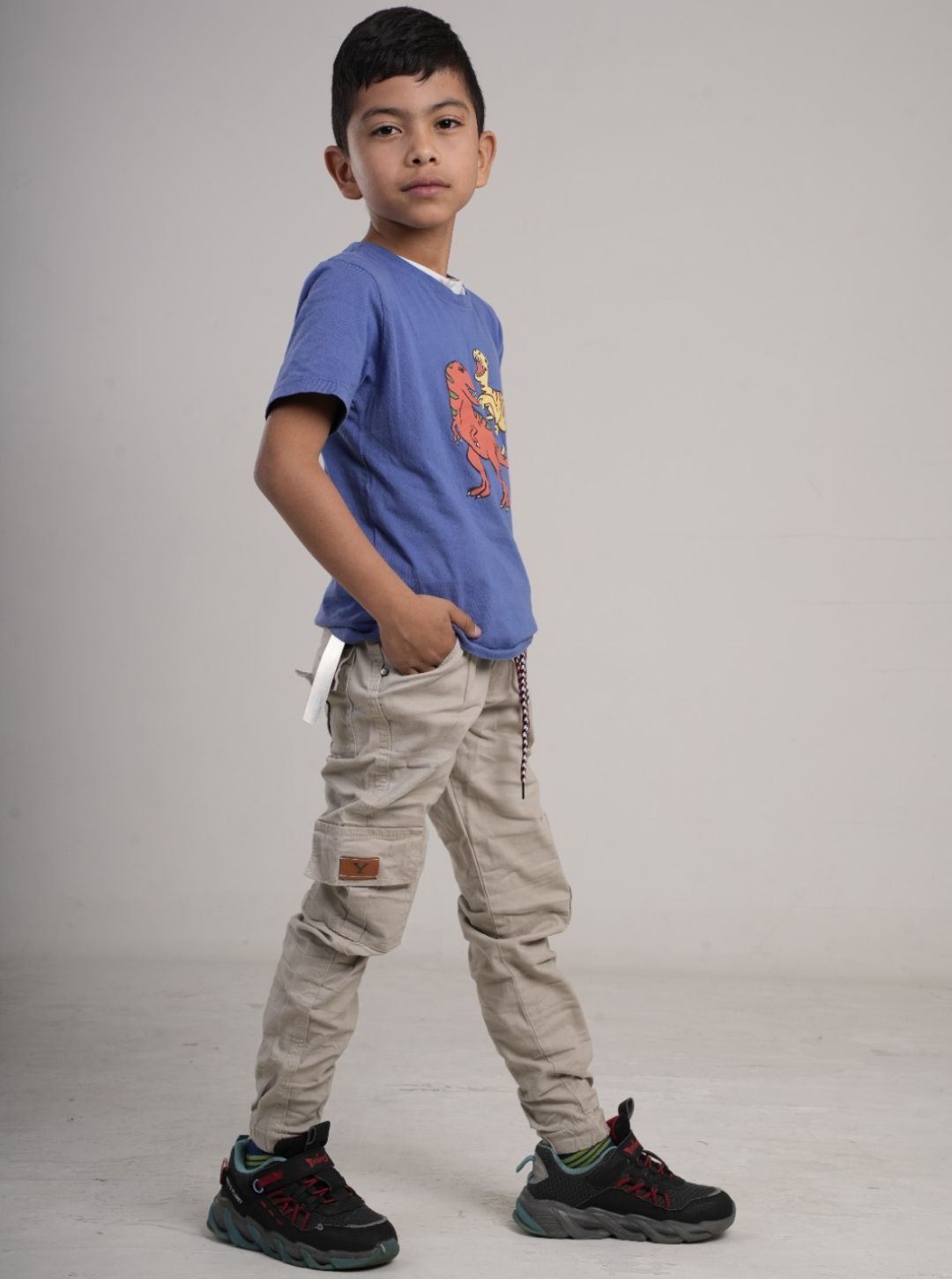 Pantalón camuflado para niño en drill
