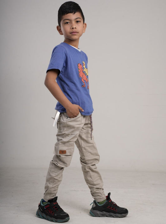 Pantalón camuflado para niño en drill
