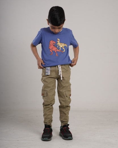Pantalón camuflado para niño en drill
