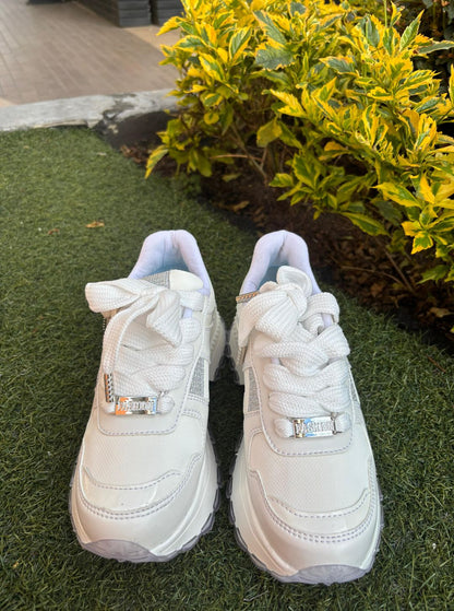 TENIS FASHION PLATEADOS