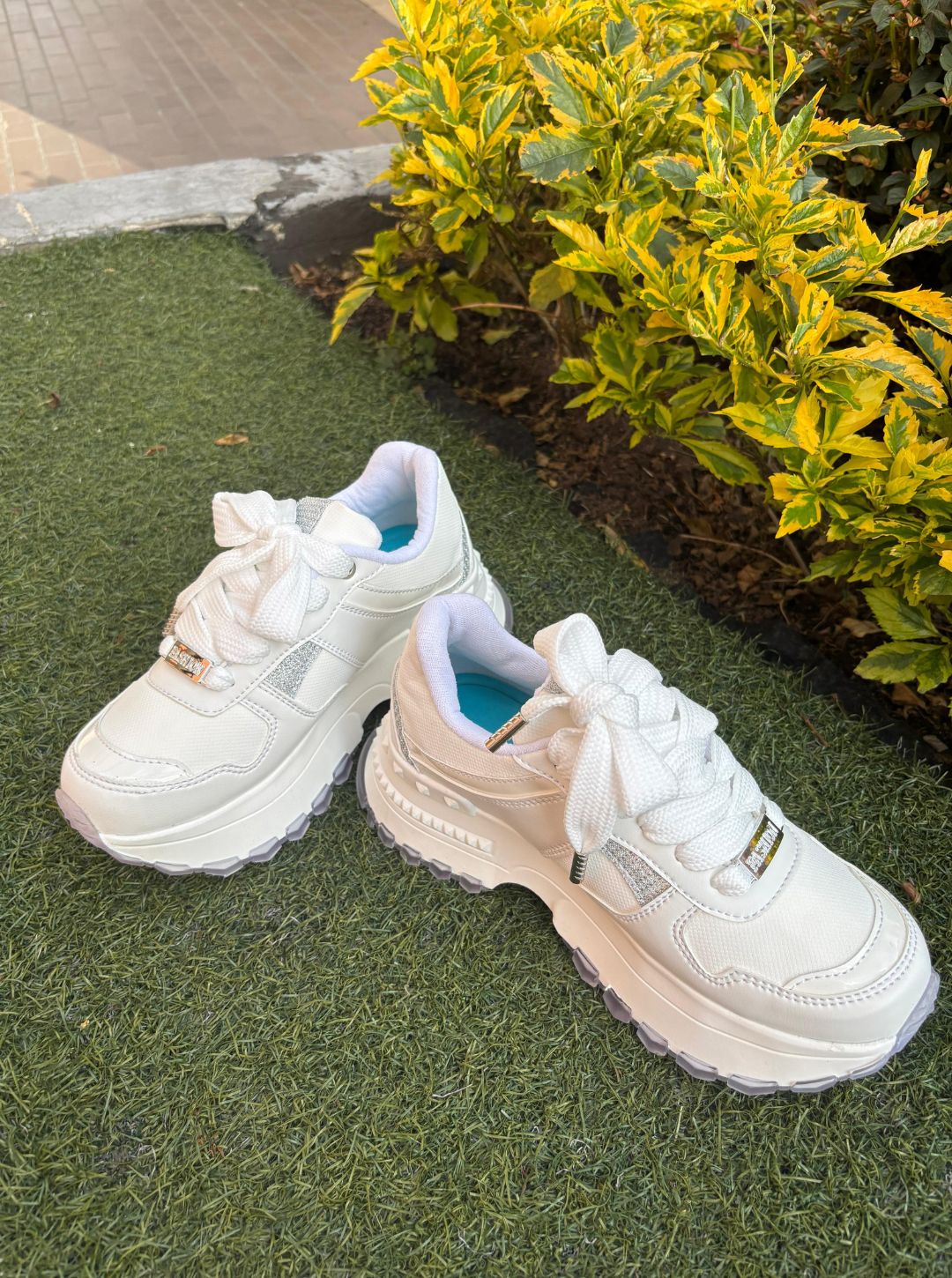 TENIS FASHION PLATEADOS