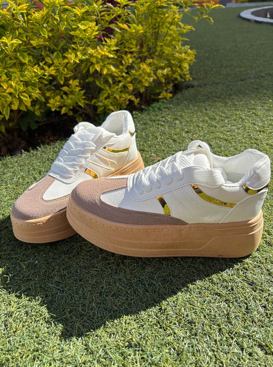 Tenis glamour golden