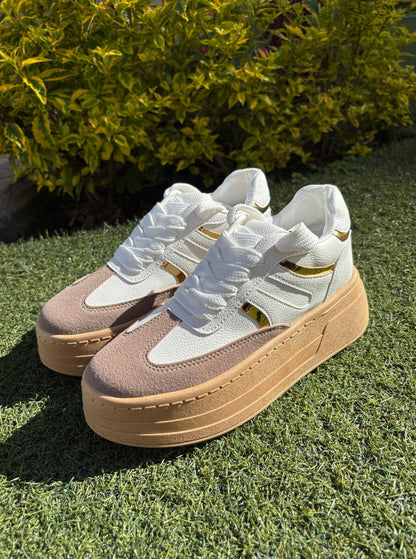 Tenis glamour golden
