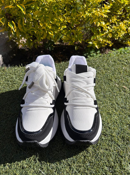 Tenis white black