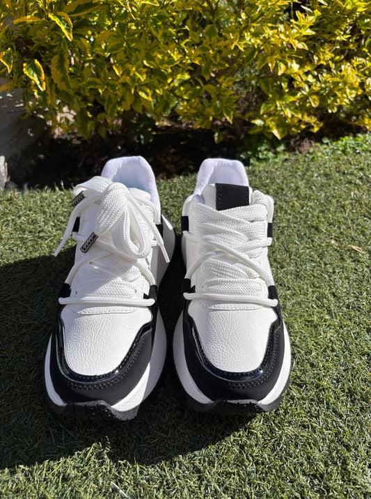 Tenis white black