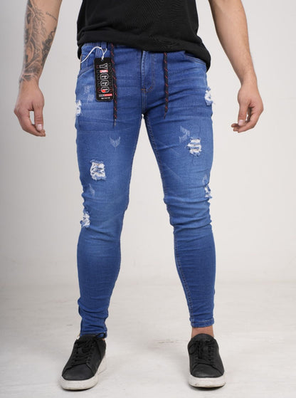 Pantalón tipo Yogger con cremallera