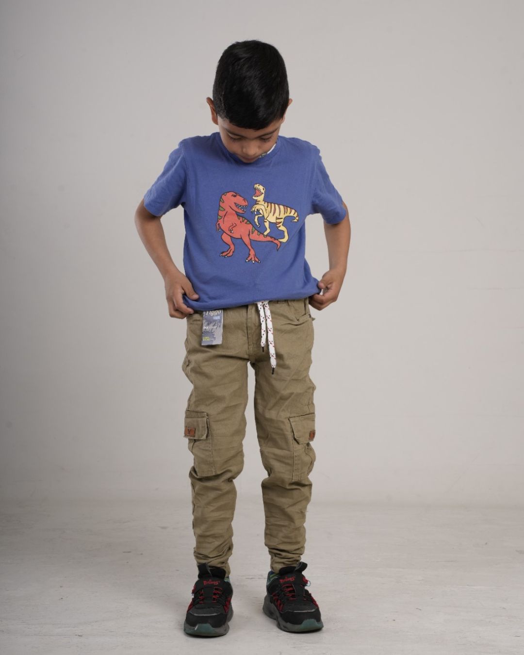 Pantalón camuflado para niño en drill