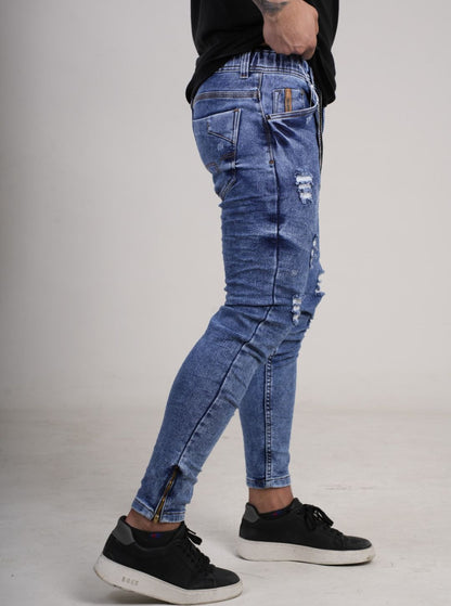 Pantalón tipo Yogger con cremallera