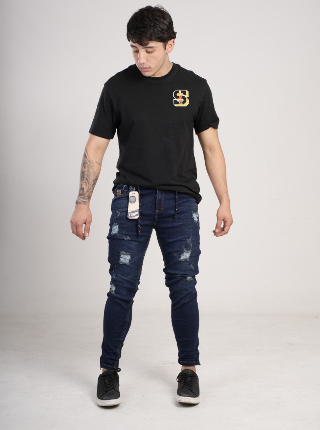 Pantalón tipo Yogger con cremallera