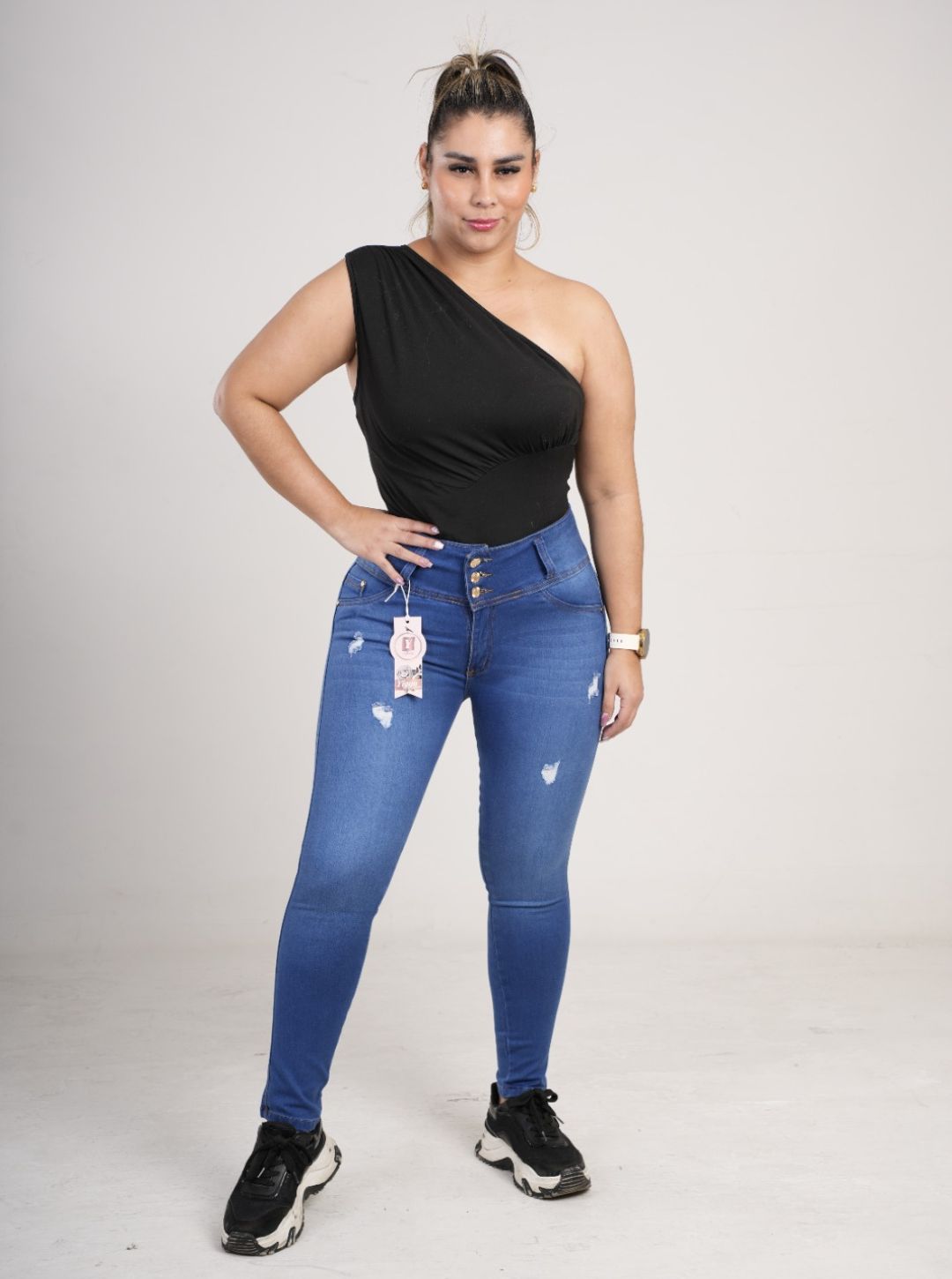Jean Dama Tres Botones