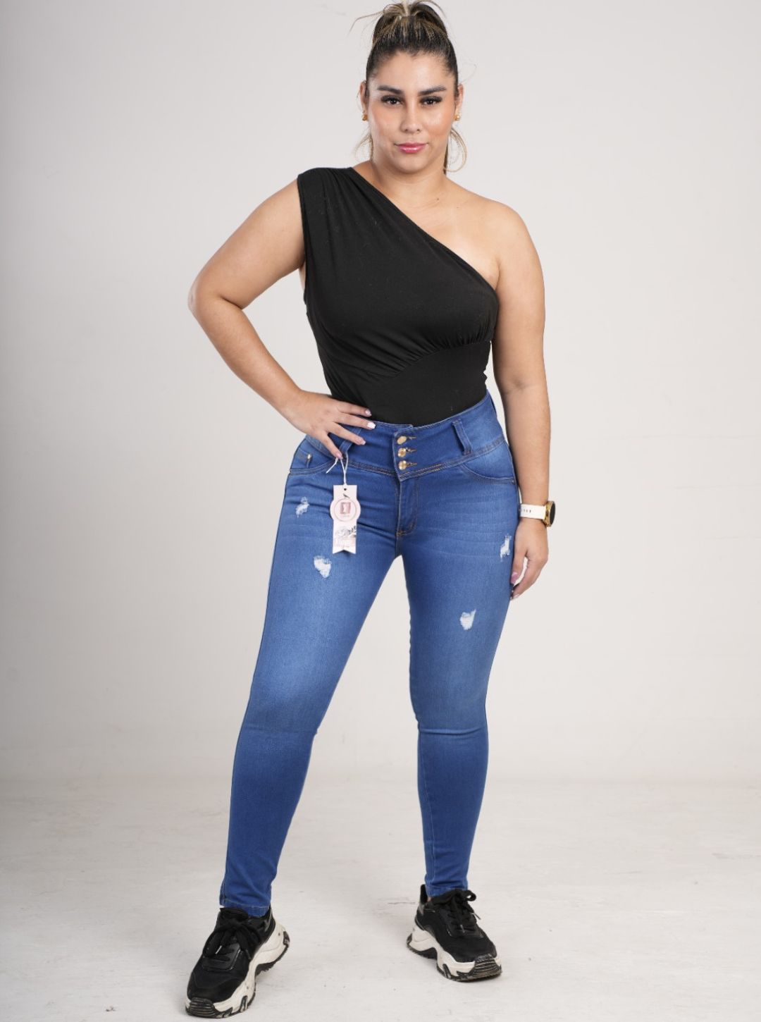 Jean Dama Tres Botones