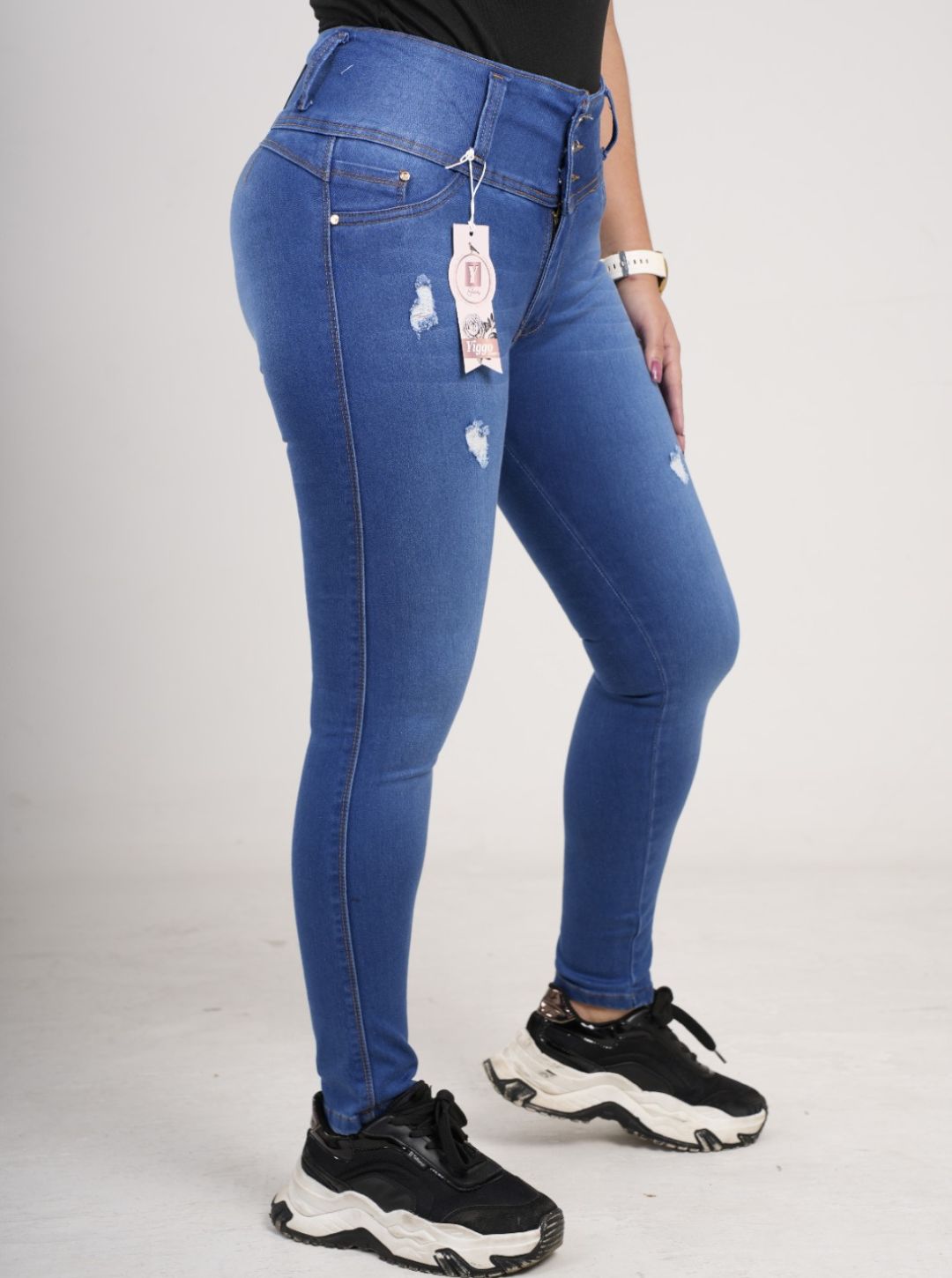 Jean Dama Tres Botones