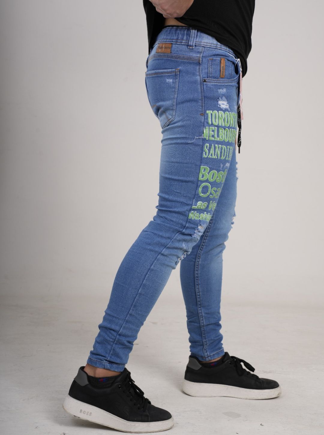 Jean estampado tipo Yogger