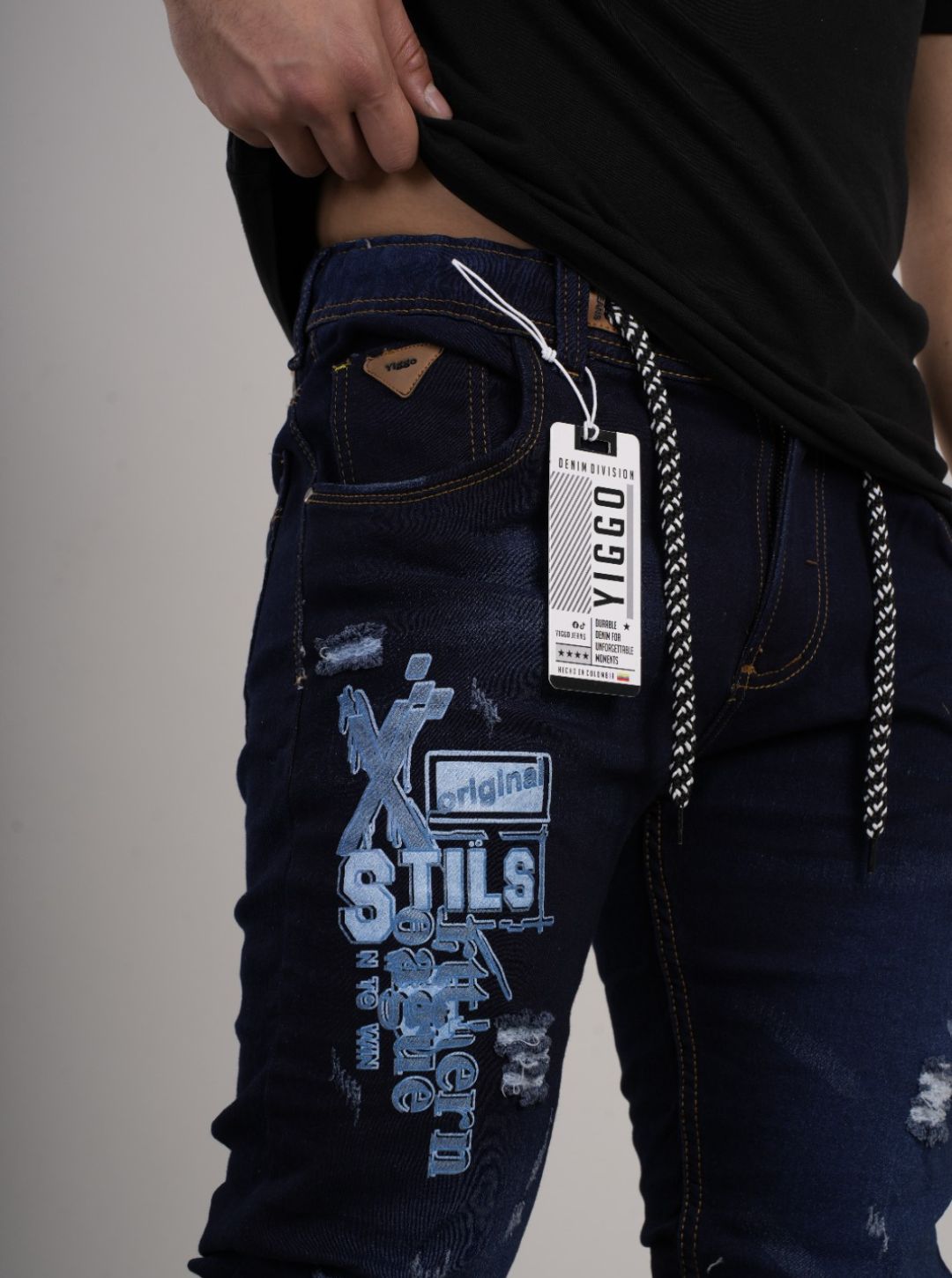 Jean estampado tipo Yogger