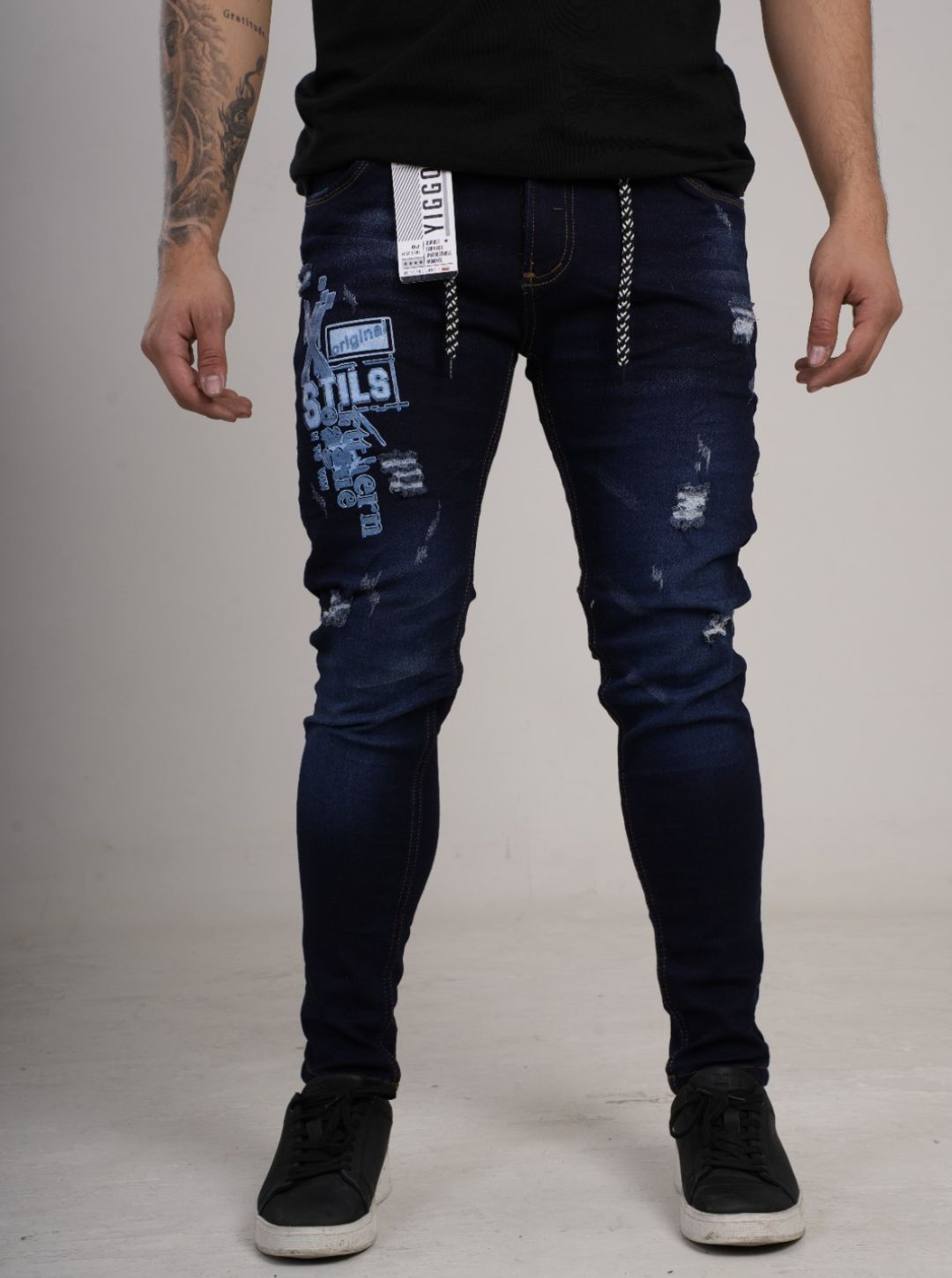 Jean estampado tipo Yogger