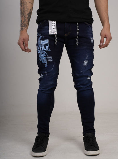 Jean estampado tipo Yogger