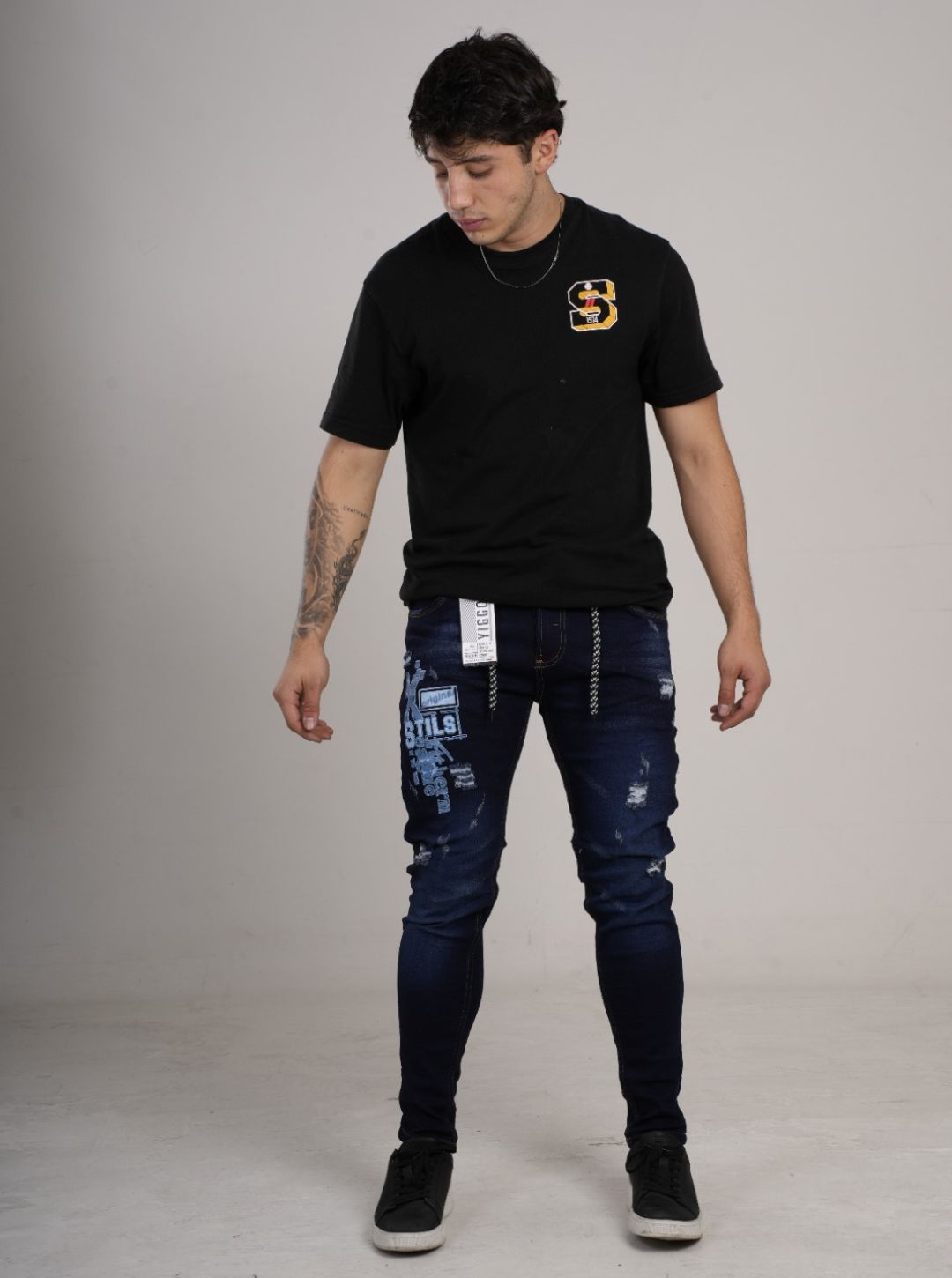 Jean estampado tipo Yogger