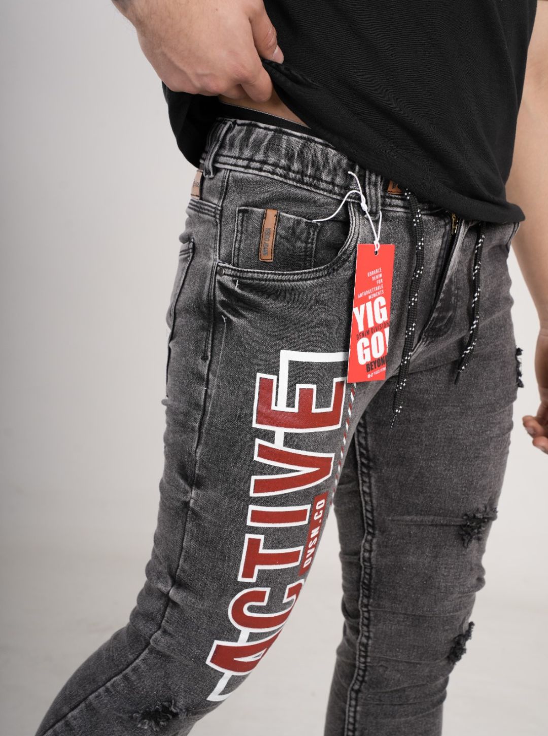 Jean estampado tipo Yogger