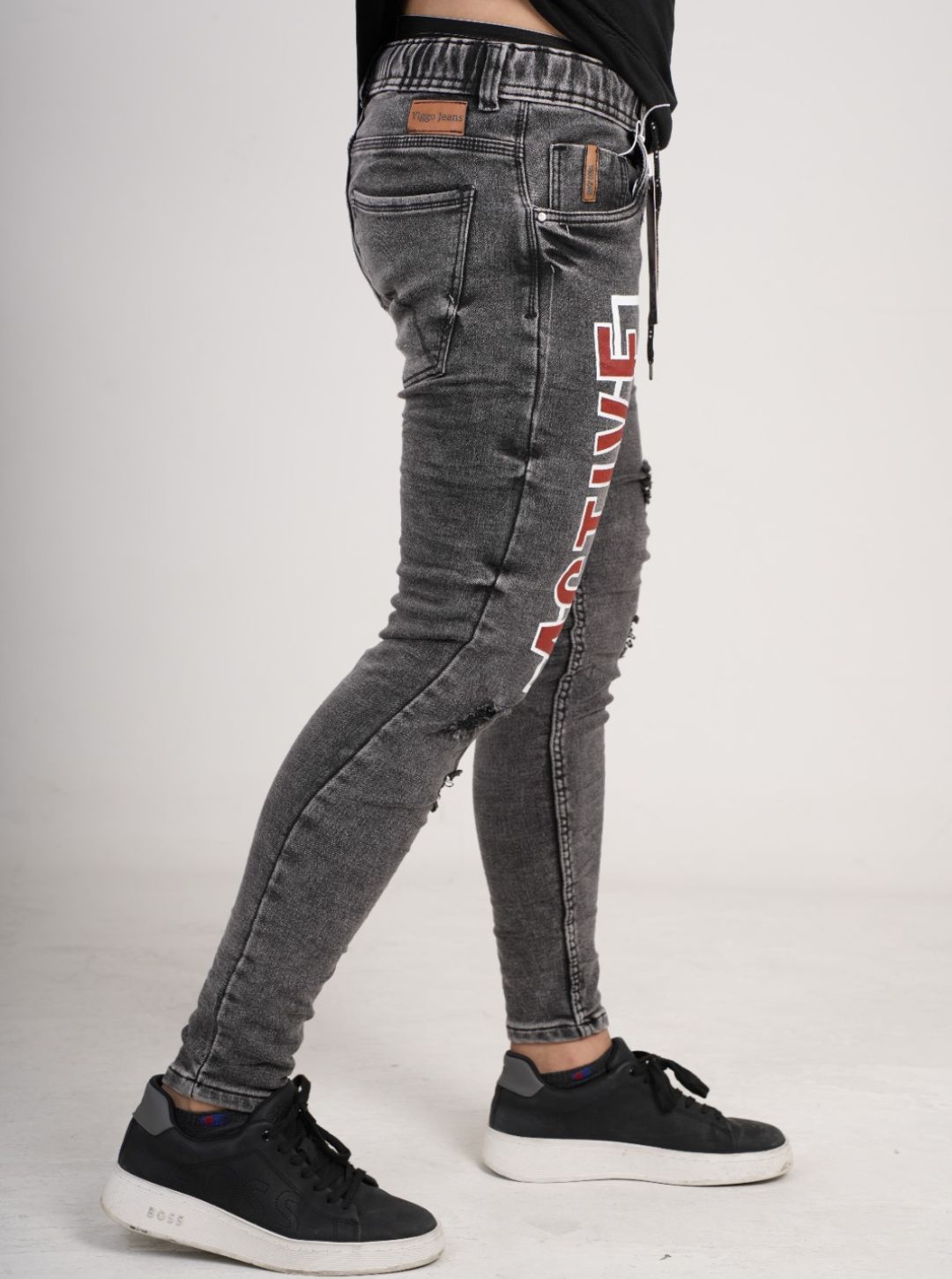 Jean estampado tipo Yogger