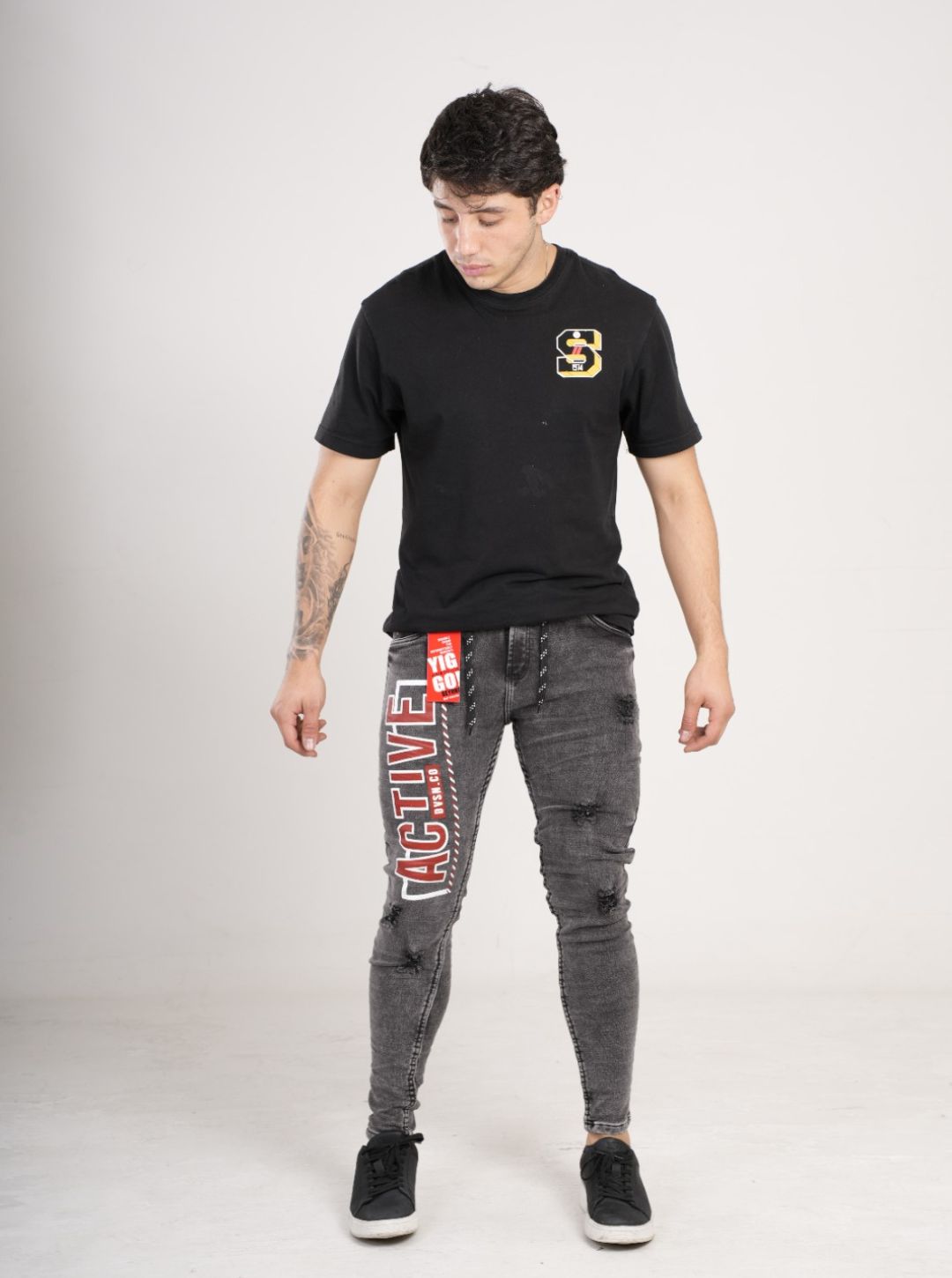 Jean estampado tipo Yogger
